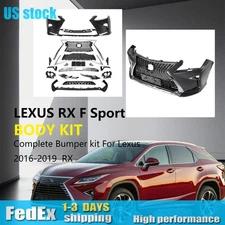 Complete Front Bumper Grille Kit or 2016-2019 Lexus Rx350 Rx450h F Sport