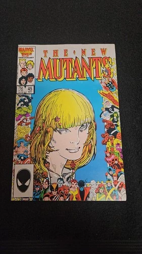 1986 MARVEL COMICS THE NEW MUTANTS #45 ANNIVERSARY COVER VF/NM VINTAGE MAGIK