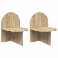 Nachttisch 2Er Set Sonoma Eiche 48X49X65 Cm Holzwerkstoff