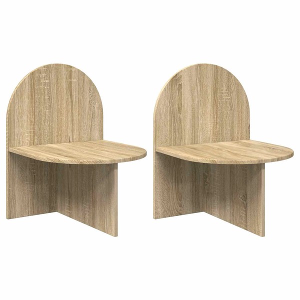 Nachttisch 2Er Set Sonoma Eiche 48X49X65 Cm Holzwerkstoff-image