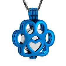 Oinsi Pet Cremation Jewelry for Ashes Dog/Cat Paw Stainless Steel Memorial Locke