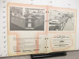 Aurora 1939 Keystone PLUMBING supply Pittsburgh store display sales catalog