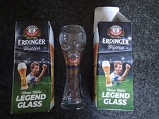 NEU OVP 1x Erdinger Wei&szlig;bierglas 0,5L Thomas M&uuml;ller Fu&szlig;ball Edition LEGEND Glass