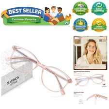 Blue Light Blocking Glasses Anti Eyestrain UV Glare Blue Light Glasses for Wo...