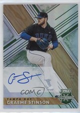 2019 Panini Elite Extra Edition Auto Emerald 22/25 Graeme Stinson #88 Auto nd3