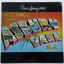 SIGNED BRUCE SPRINGSTEEN GREETINGS FROM ASBURY PARK N.J. VINYL AUTHENTIC PROOF