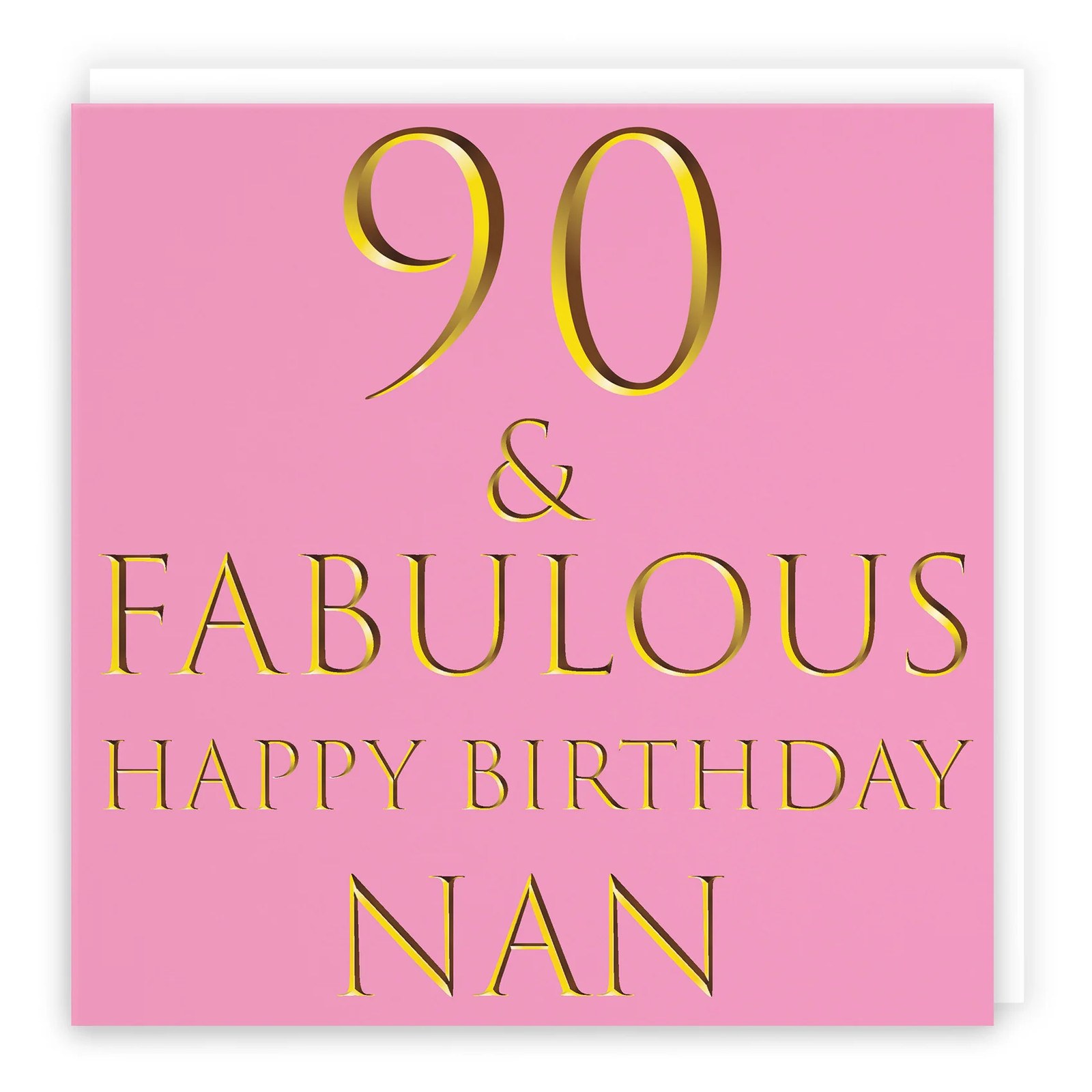 90th Nan Birthday Card Fabulous