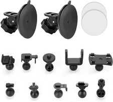 Universal Dash Cam Suction Cup Mount with 16 Adjustment Points for Perfect Angle