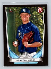 2014 Bowman Draft Picks & Prospects Black Asia CAMERON VARGA Tampa Bay Rays