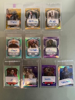 Topps Star Wars 10 x Autograph Lot Konvolut