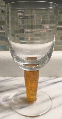 RARE! Vintage Denby Fire Water Goblet