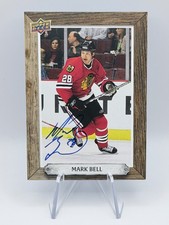 Mark Bell 2024-25 Upper Deck Engrained Icons Beehive Signatures Blackhawks Auto
