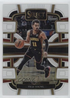 2023-24 Panini Select Concourse White Prizm 114/149 Trae Young #43 r9d