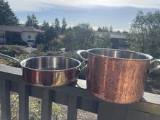 Cuisinart 2 Piece Copper Cookware 4qt Saucepan 6qt Stockpot No Lids