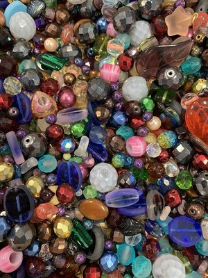 Glass Beads Bulk Craft Jewelry Making DIY Lampwork Arts 418mm Half Pound