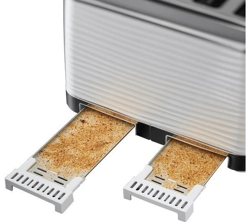 Russell Hobbs High Gloss Plastic Four Slice Toaster 24380 (RIGHT SIDE NOT WORK) - Picture 2 of 8