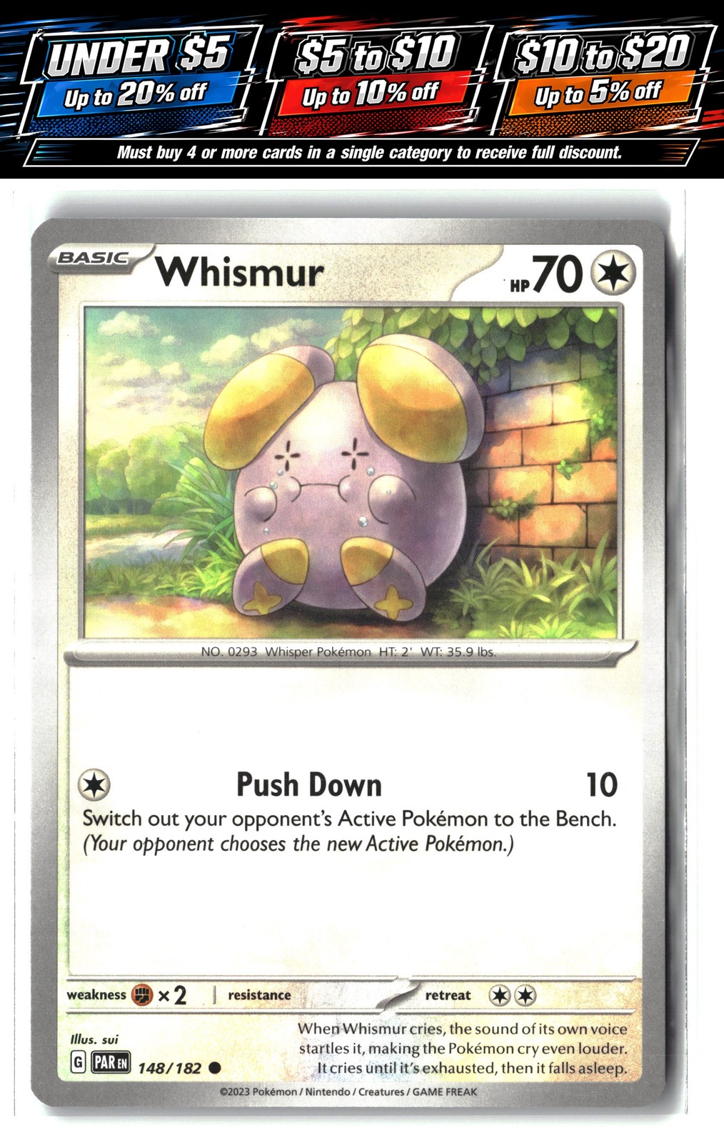 SV04: Paradox Rift #148/182 Whismur