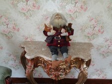 Vtg Folk Art Prim Santa Doll Hand Made