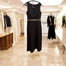 Vintage Donna Karan Signature Classic Long Black Dress, Luxury Minimalism (90’s)