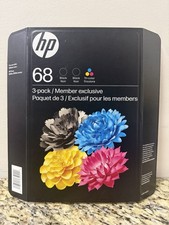 Genuine HP 68 3-PACK Tri-color 1  Black 2 Combo A73VTBN EXP 08/2026   GV  