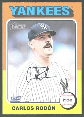 2024 Topps Heritage Baseball 261 Carlos Rodón, New York Yankees - Bild 1 von 2