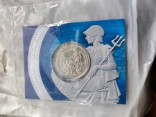 2005 SILVER BRITANNIA  1oz  FINE SILVER 2 POUNDS Coin. With Card in sealed mint