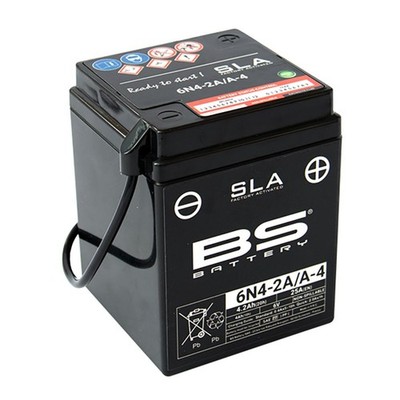 BS Batterie 6V 4AH 6N4-2A-4 GEL -Battery (für: Yamaha RS 100 DX 1Y8 79-80 )