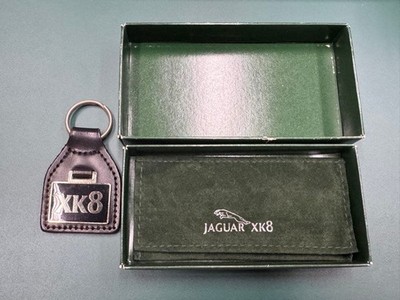 Jaguar XK8 Genuine Leather Keychain Key Ring key fob Rare Japan used gift retro