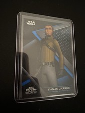 2022 Topps Chrome Black Star Wars Blue Refractors 65 Kanan Jarrus /75