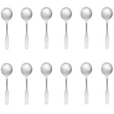 Oneida Paul Revere 18/8 Stainless Steel Round Soup Spoon Set of Twelve 