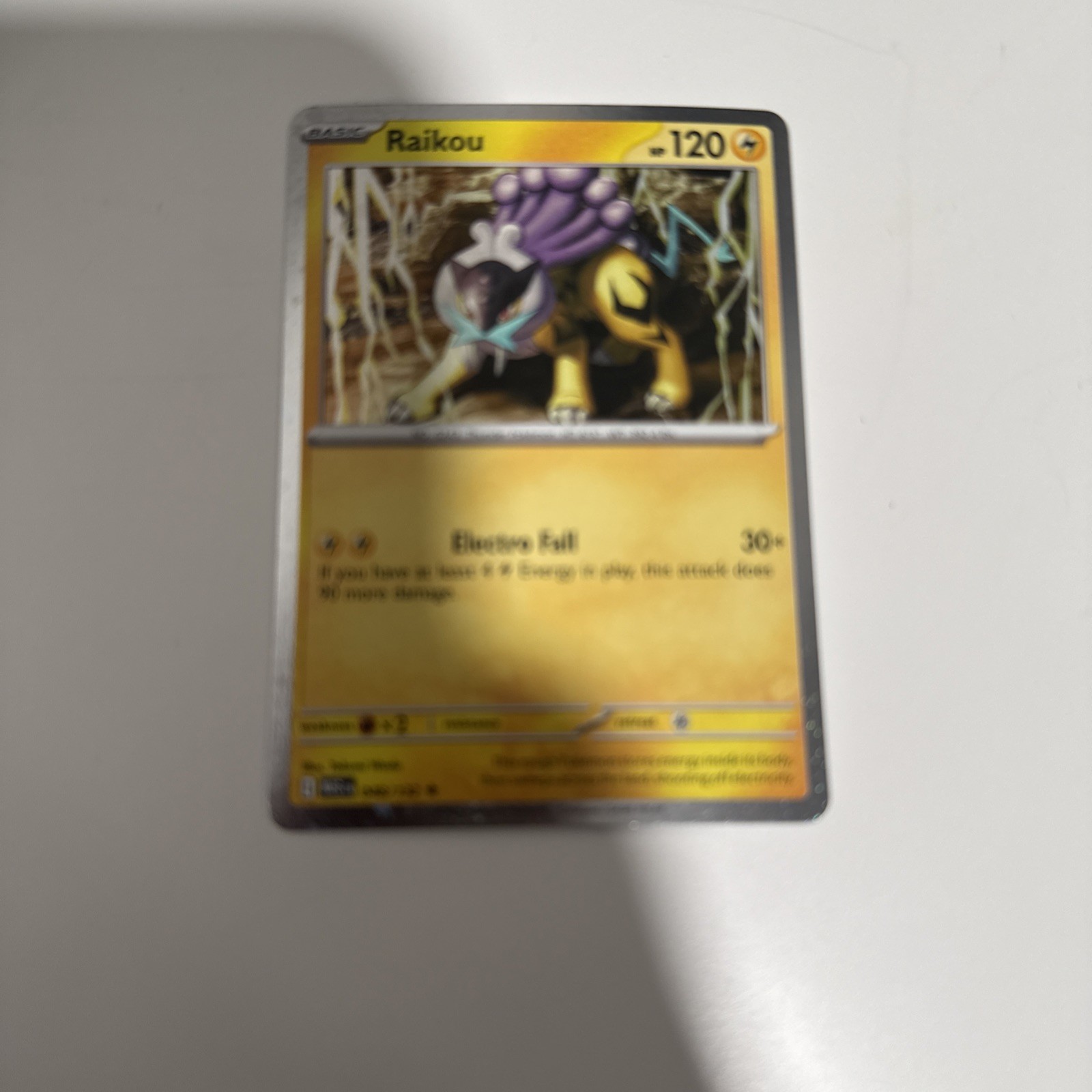 Raikou 048/132 Cosmo Holo Pokemon Mega Evolution