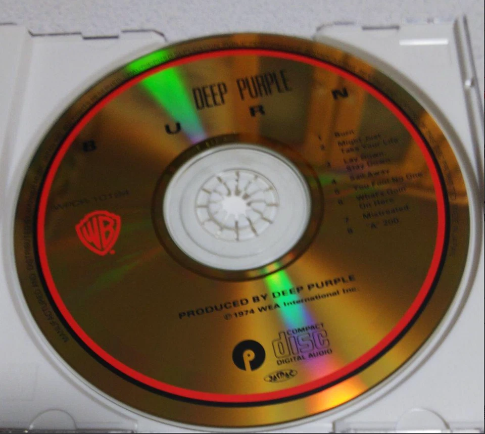 DEEP PURPLE Burn JAPAN 24k GOLD CD WPCR-10194 w/ OBI + PS BOOKLET 1999 issue - Image 3 of 4