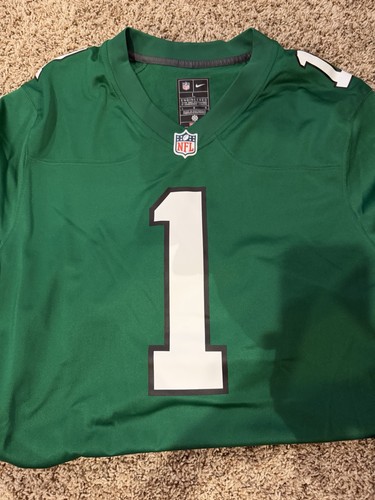 Nike Philadelphia Eagles Jalen Hurts #1 Men’s Green NFL Jersey Size L