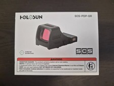Holosun SCS-PDP-GR Solar Charging Green 32MOA Green Circle/2MOA Dot Sight
