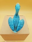 Vintage Porcelain Turquoise Color Duck Figurine — photo 3