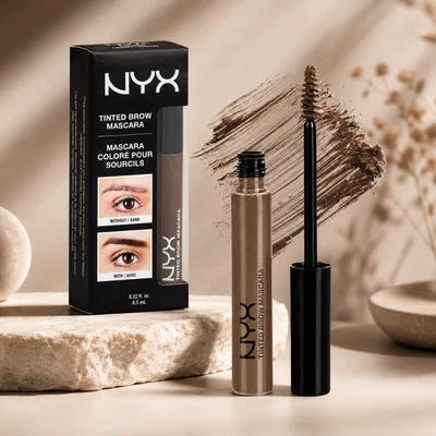 NYX Tinted Brow Mascara Espresso TBM04 Eyebrow Gel Makeup 6.5ml New Sealed - Image 1 of 4