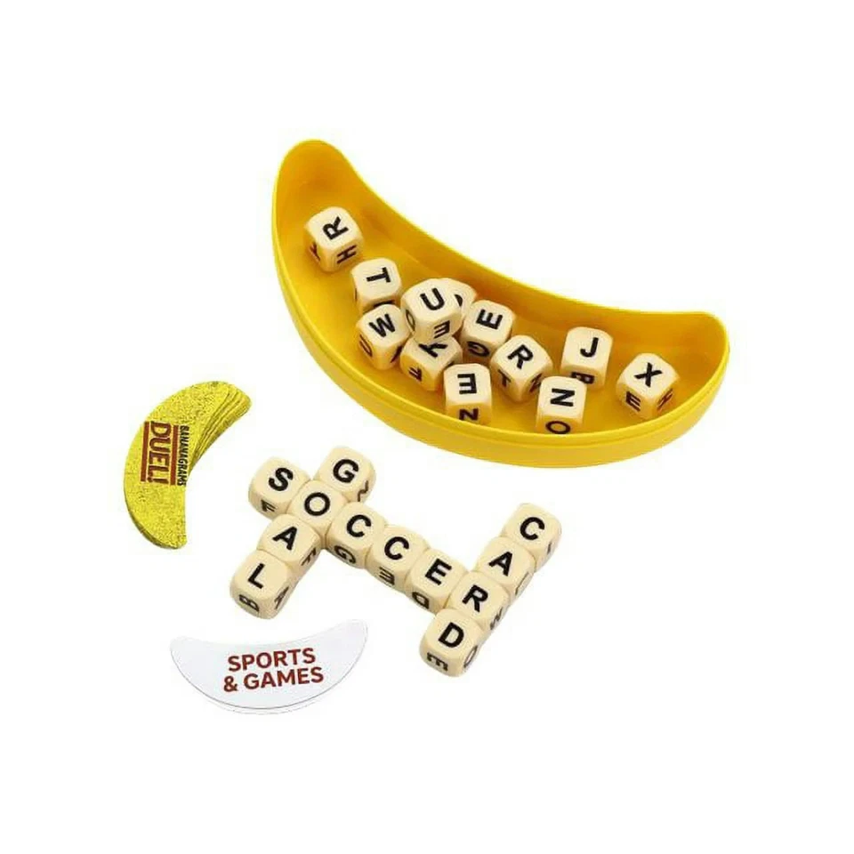 BANANAGRAMS Duel Game New Travel 2 Player Quick Game Travel Family Fun Word Race - Image 2 of 3