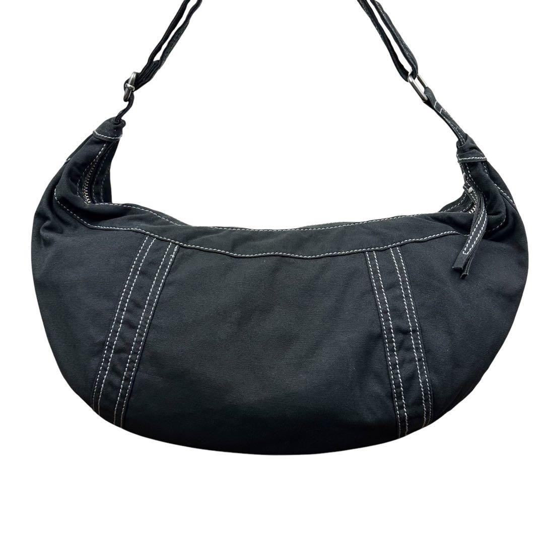 Diesel Men Vintage Shoulder Bag Studs Crescent Moon 90S 00S