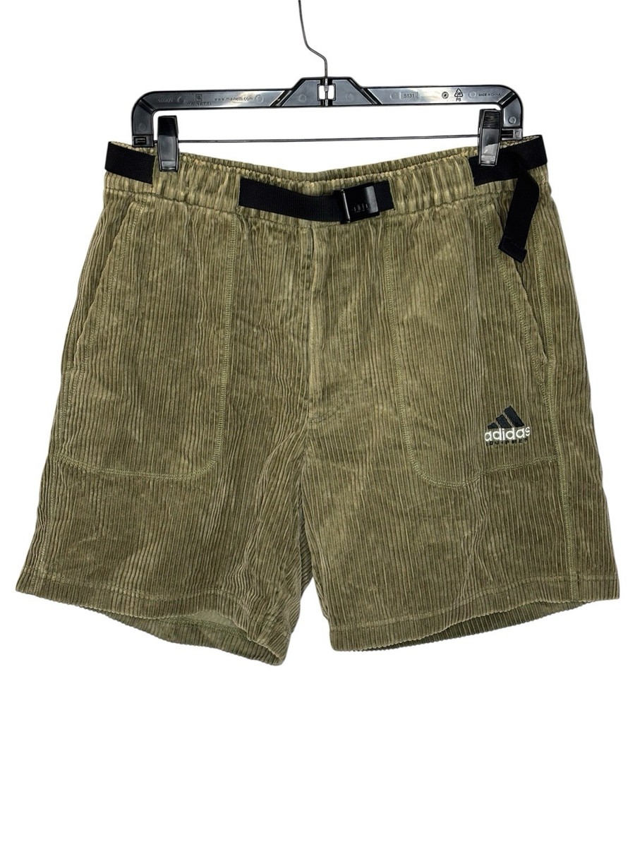 涼代 Adidas Vintage 90s Olive Focus M Men's Shorts Corduroy Equipment アイドル