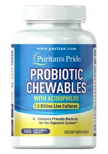 Puritan's Pride Probiotic Acidophilus Chewables-100   Chewables