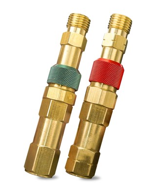 Regulator to Hose Quick Connect Fittings Set with Check Valves for Torch Weld...