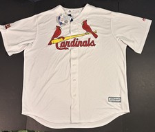 New Majestic Cool Base St. Louis Cardinals Jersey sz 2XL XXL White MLB Baseball