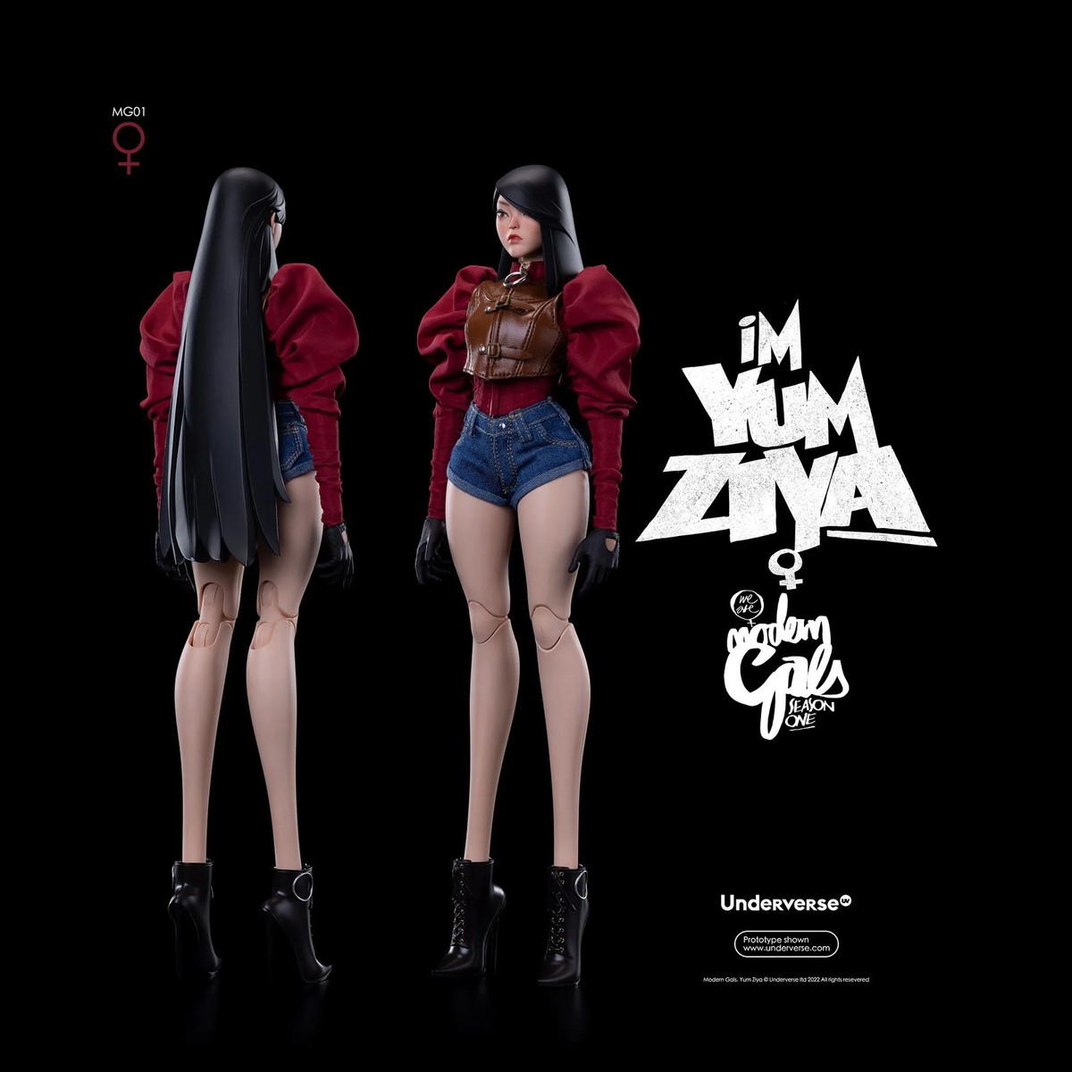 Underverse MODERN GALS YUM ZIYA Virtual Human 1/6th Collectibles