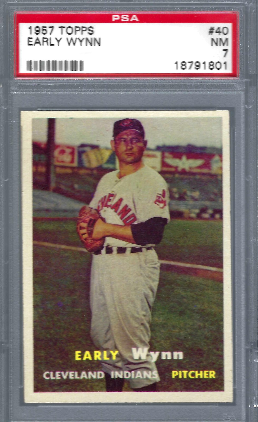 1957 Topps #040 PSA 7 Early Wynn Indians 40