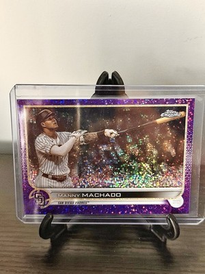 2022 Topps Chrome Manny Machado #90 Purple Speckle Refractor 40/299 Padres