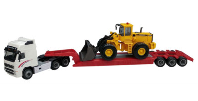 Cararama 185001 Volvo FH12 with Bulldozer L150C Scale 1/87 - Tracked 48 Post