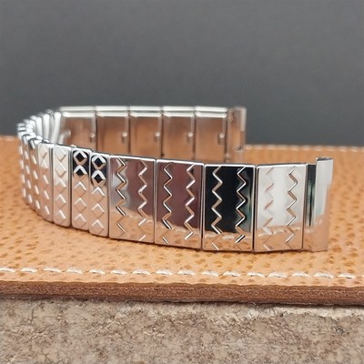 Vintage 17.2mm Glen Stainless Steel Expansion Unused Classic 1950s Watch Band