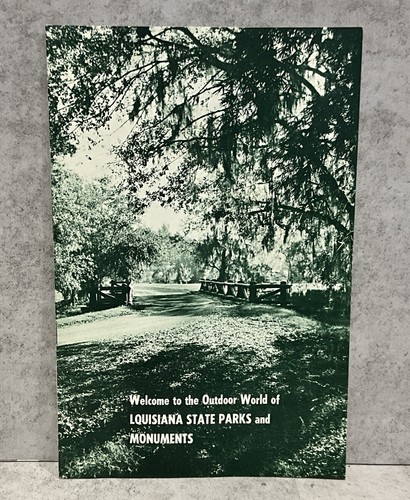 Louisiana State Parks and Monuments Vintage Tourism Pamphlet Travel Brochure