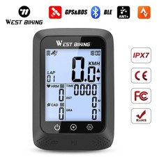 West Biking Bike Computer Wireless Waterproof LCD Speedometer Odometer Cycling