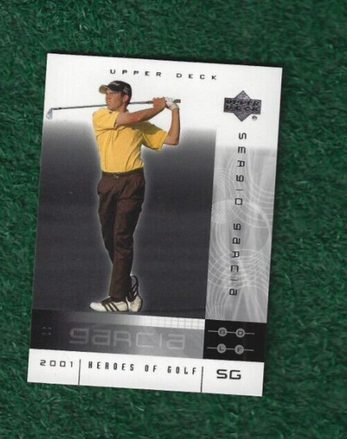 SERGIO GARCIA - 2001 UPPER DECK - HEROES OF GOLF - NATIONAL PROMO CARD #3SG  PGA